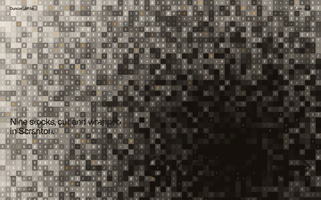 Glyph transition, the effect at rest