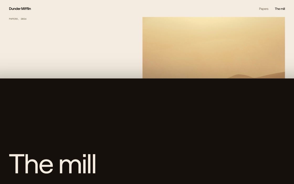 Page wipe, the effect at rest